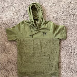 Under Armour Olive Short Sleeve Hoodie